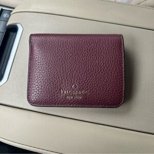 Kate Spade Burgundy Leather Wallet